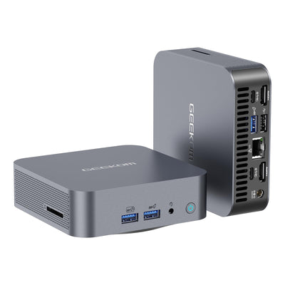 GEEKOM GT13 Pro Mini PC, 13. Generation i7-13620H (10 Kerne, 16 Threads, bis zu 4,9 GHz) 32 GB DDR4 1TB M.2 PCIe SSD Mini Computer, Mini Desktop PC Windows 11 Pro, Wi-Fi 6E | 8K UHD | USB4*2