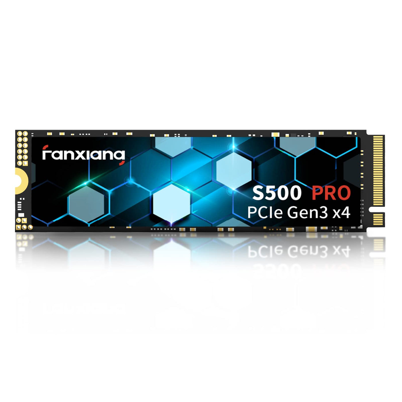 fanxiang M.2 SSD 256GB Interne NVMe SSD Festplatte PCIe 3.0, 3000MB/s Lesen, 1500MB/s Schreiben, SSD M.2 2280 mit SLC Cache, Kompatibel mit Laptop, Notebook und Desktop (S500Pro)