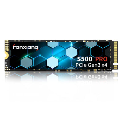 fanxiang M.2 SSD 256GB Interne NVMe SSD Festplatte PCIe 3.0, 3000MB/s Lesen, 1500MB/s Schreiben, SSD M.2 2280 mit SLC Cache, Kompatibel mit Laptop, Notebook und Desktop (S500Pro)