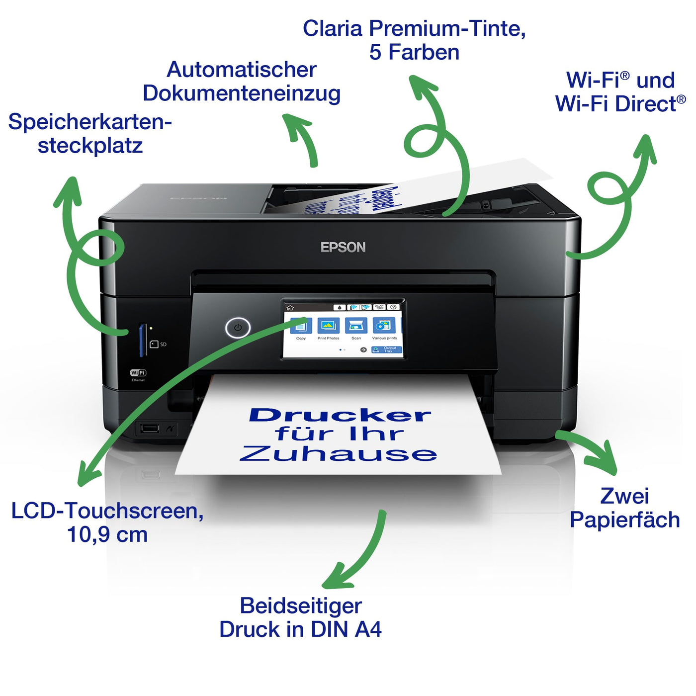 Imprimante jet d'encre multifonction sans fil Epson Expression Premium XP-7100 A4