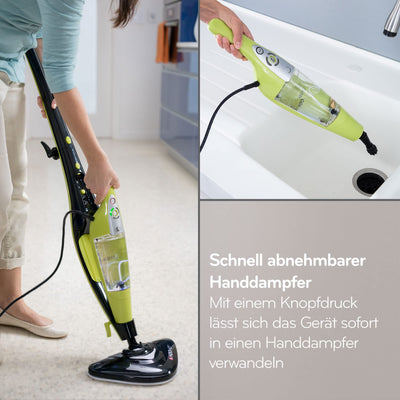 H2O HD Dampfreiniger & Dampfbesen - Tötet 99,9% der Bakterien ohne Reinigungschemikalien (H20 HD Steam Mop & Steam Cleaner)