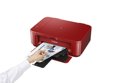 Canon PIXMA MG3650S Farbtintenstrahldrucker (Drucken, Scannen, Kopieren, WLAN, Apple AirPrint, automatischer Duplexdruck) Rot