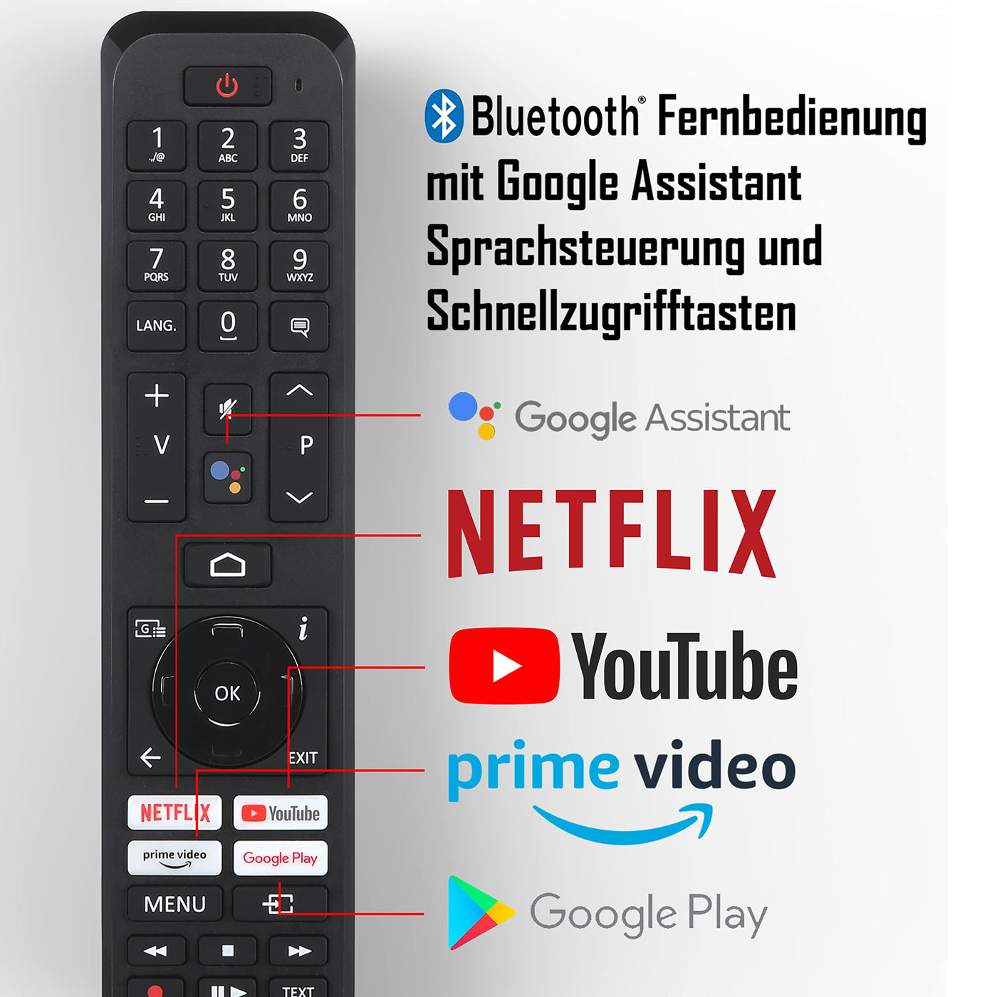 TELEFUNKEN XH24AN550MV 24 Zoll Fernseher/Android Smart TV (HD Ready, HDR, Triple-Tuner, 12 Volt, Bluetooth) [2023], Schwarz