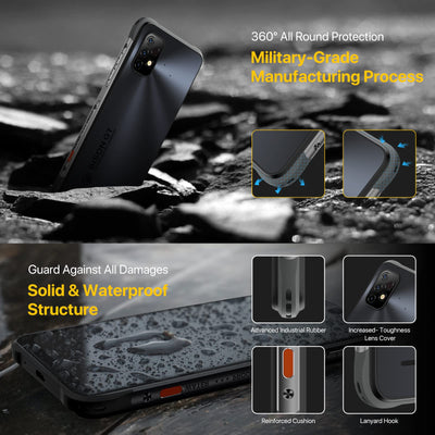 UMIDIGI Bison GT2 Outdoor Smartphone 2023, 8GB+128GB Robustes Handy,Android 12,64MP+24MP Nachtsicht Handy Ohne Vertrag,6.5" FHD+,6150mAh Rugged Handy,Octa-Core/Dual SIM/IP68/NFC/GPS/OTG