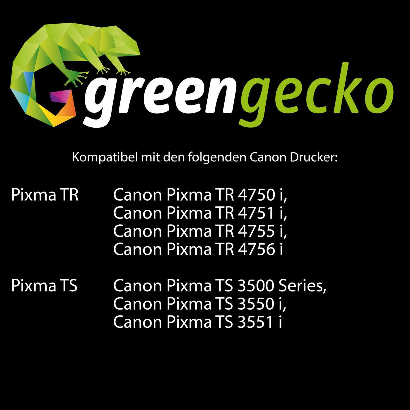 XXL Tinten Multipack ersetzt Canon PG-575XL & CL-576XL für Canon Pixma TR 4750 i, TR 4751 i, TR 4755 i, TR 4756 i, TS 3500 Series, TS 3550 i, TS 3551 i schwarz und farbig