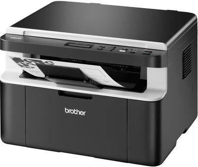 Brother DCP-1612W, Monochrom , Kompaktes 3-in-1 Multifunktionsgerät (Laserdrucker, digitaler Kopierer, Farbscanner, 2.400 x 600 dpi, USB 2.0, WLAN) dunkelgrau