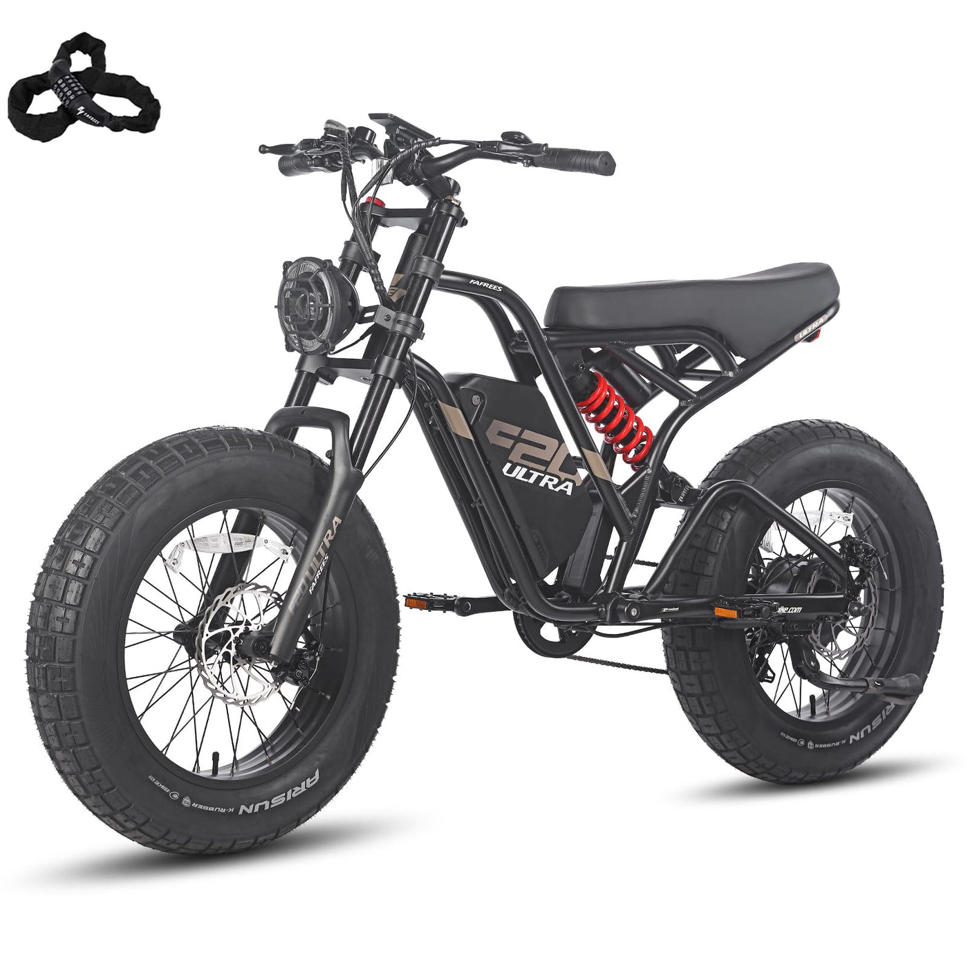 Fafrees [ Offiziell F20 Ultra E-Bike Herren 20 Zoll mit Akku 48V 25Ah/1200Wh, E Fatbike Ebike 180 KG Belastbar, 79N.m Elektrofahrrad Damen, S Pedelec IPX5, Fat Bike Ebike, E Mountainbike