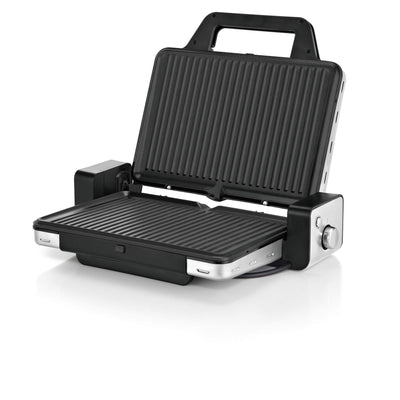 WMF Lono Kontaktgrill 2-in-1, Tischgrill, Grillplatten spülmaschinenfest, 2100 W