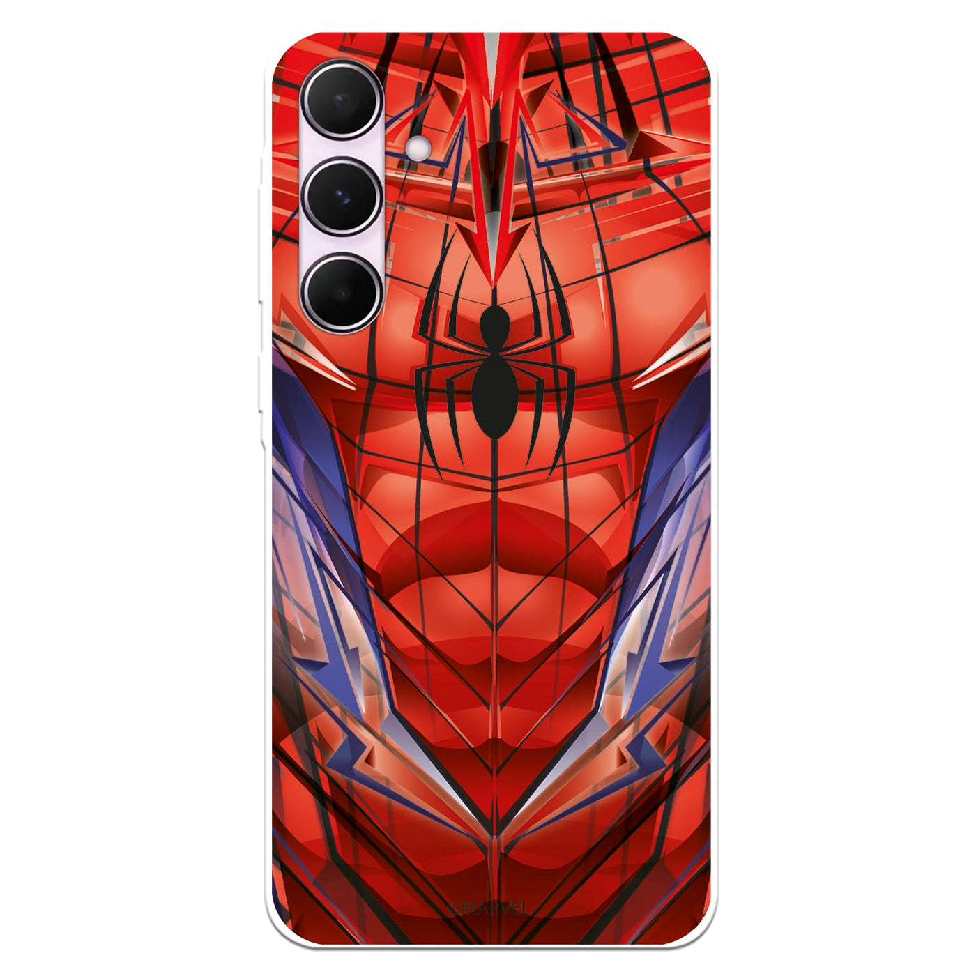 Schutzhülle kompatibel mit Samsung Galaxy A55 5G Offizielle Marvel Spiderman Torso Schutzhülle zum Schutz Ihres Handys, transparente Silikonhülle, flexibel, offizielle Marvel-Lizenz