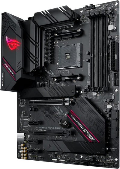 ASUS ROG Strix B550-F Gaming WI-FI II Mainboard Sockel AMD AM4 (AMD B550, ATX, PCIe 4.0, WiFi 6E, SATA 6Gbit/s, USB 3.2 Gen 2, Aura Sync, Two-Way AI Noise Cancelation)