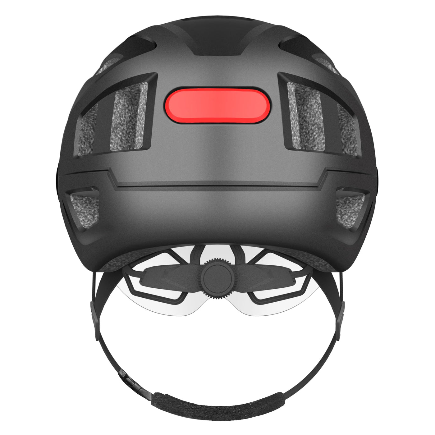 Fahrradhelm Herren, Damen Helm mit Magnetischem Visier Abnehmbarer Sonnenschutzkappe und Größenversteller, Schwarz Helm für E-Bike, Mountainbike & Citybike (M-Schutzbrille)