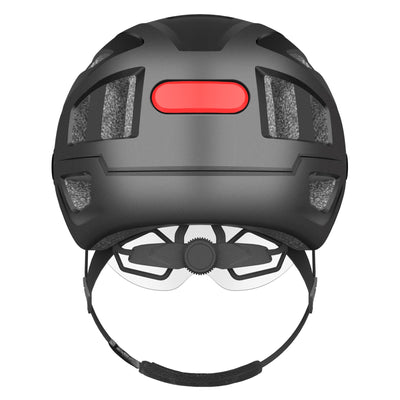 Fahrradhelm Herren, Damen Helm mit Magnetischem Visier Abnehmbarer Sonnenschutzkappe und Größenversteller, Schwarz Helm für E-Bike, Mountainbike & Citybike (M-Schutzbrille)