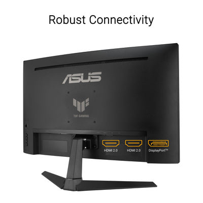 ASUS TUF Gaming VG27VQ3B - 27 Zoll Full HD Curved Monitor - 180 Hz, 1ms GtG, FreeSync, AdaptiveSync, ELMB Sync - Fast-VA Panel, 16:9, 1920x1080, DisplayPort, HDMI, Speaker