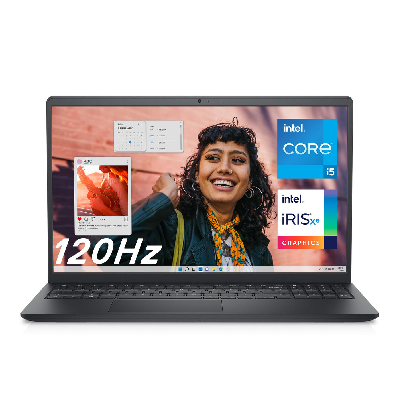 Dell Inspiron 15 3530 Laptop, 15.6 inch FHD (1920 x 1080) Display, 13th Generation Intel Core i5-1334U, Intel Iris Xe Graphics, 16 GB RAM, 512 GB, Windows 11 Home, Schwarz