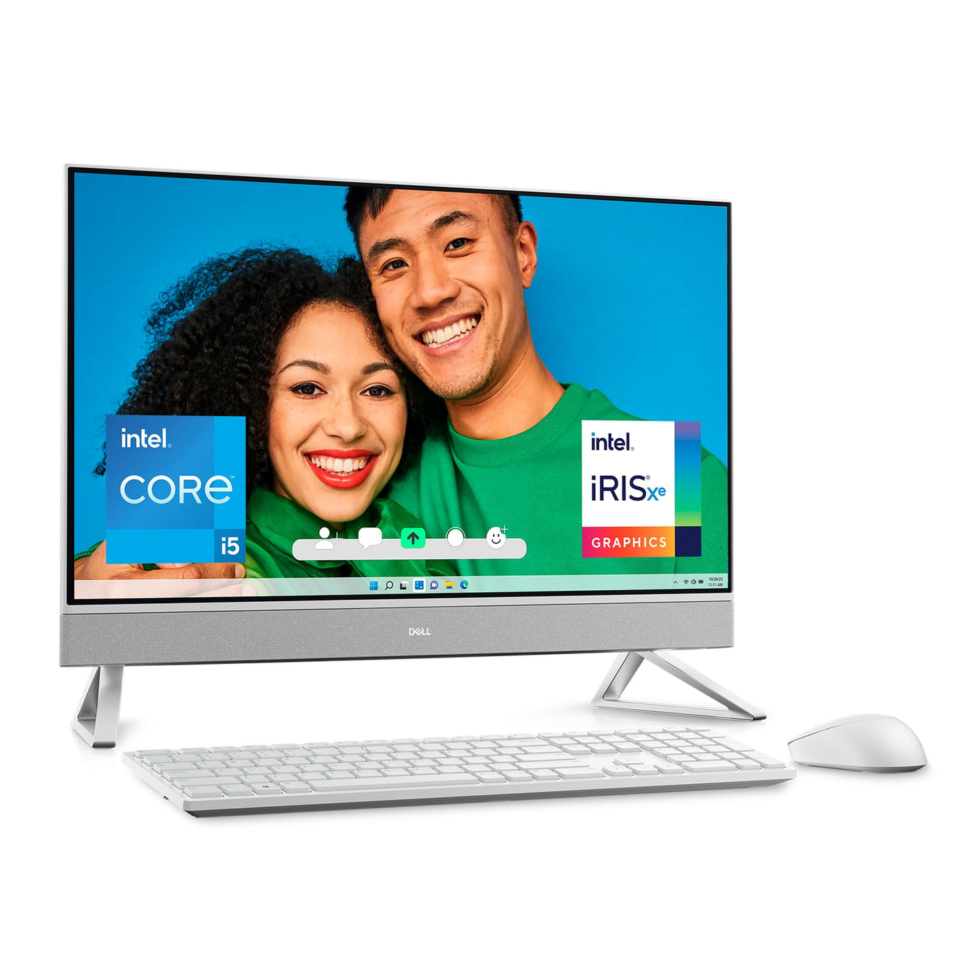 Dell All-in-One 5430 23.8" FHD, Intel Core i5-1334U, Integrierte Intel-Grafik, 8 GB RAM, 512Gb SSD, Windows 11 Home, Deutsch QWERTZ Keyboard Weiss