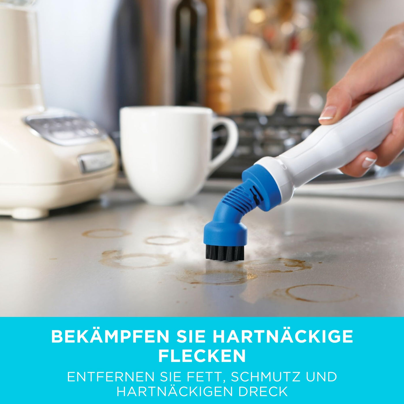 BLACK+DECKER 13-in-1 Dampfbesen Steam-Mop (mit SteaMitt Dampfhandschuh zur Oberflächenreinigung, AutoSelect-Technologie, 180° drehbarer Reinigungsfuß, inkl. 13-tlg. Zubehör) FSMH1321JSM-QS