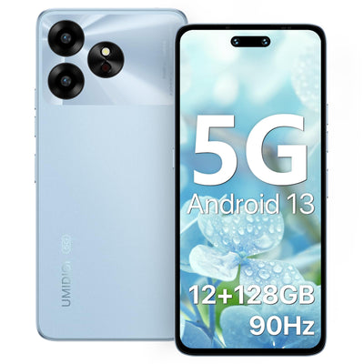 UMIDIGI G6 5G Handy Ohne Vertrag 2024, 6GB+128GB/TF 1TB, Android 13 Smartphone Ohne Vertrag, 6.57" 90Hz HD+, 50MP Kamera 5000mAh, Dimensity 6100+ 5G Simlockfreie Handys, Fingerprint/Face ID/GPS,NFC