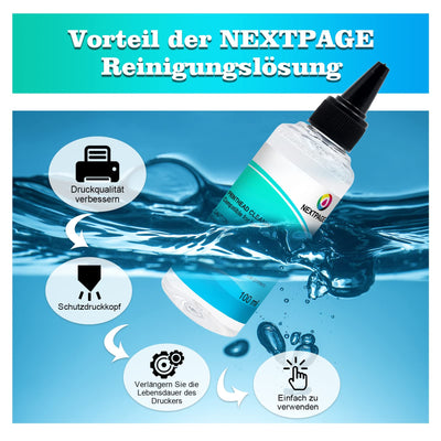 Druckkopfreiniger Düsenreiniger 100 ml Druckkopf Reinigungsflüssigkeit für Druckkopfreiniger Epson HP Canon Brother Tintenstrahldrucker druckkopfreiniger Spritzen 5ml