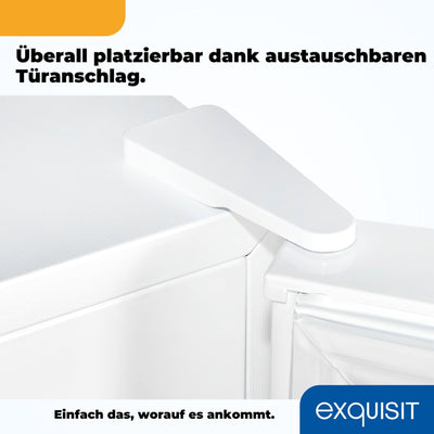 Exquisit Gefrierschrank, Tiefkühlschrank Groß 168 L Volumen, 4* Gefrieren, Türanschlag wechselbar, Gefrierschrank Gross 55cm Breite, GS5230-H-040D weiss