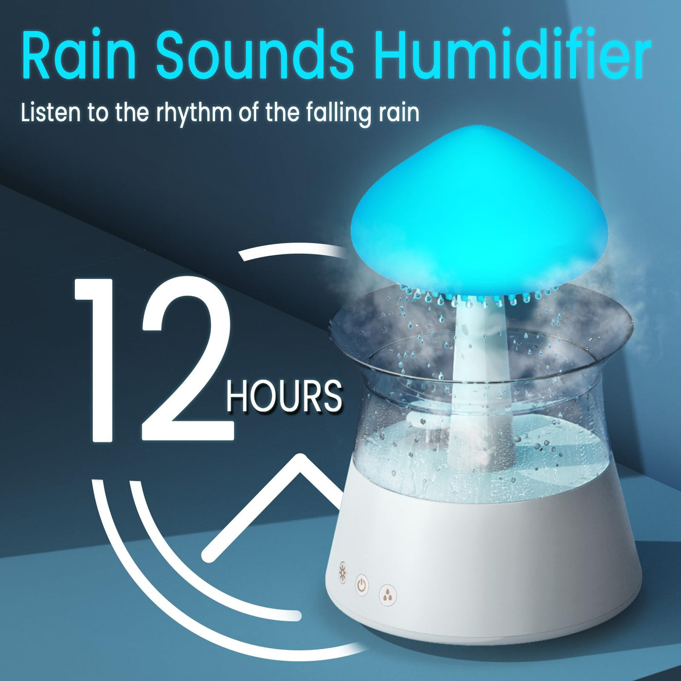 Diffuserlove Regen Wolken luftbefeuchter Rain Cloud Humidifier mit Fernbedienung Pilz Wasser Lampe Raumbefeuchter Schlafzimmer Regentropfen Luft luftbefeuchter Schlafzimmer Air Humidifier