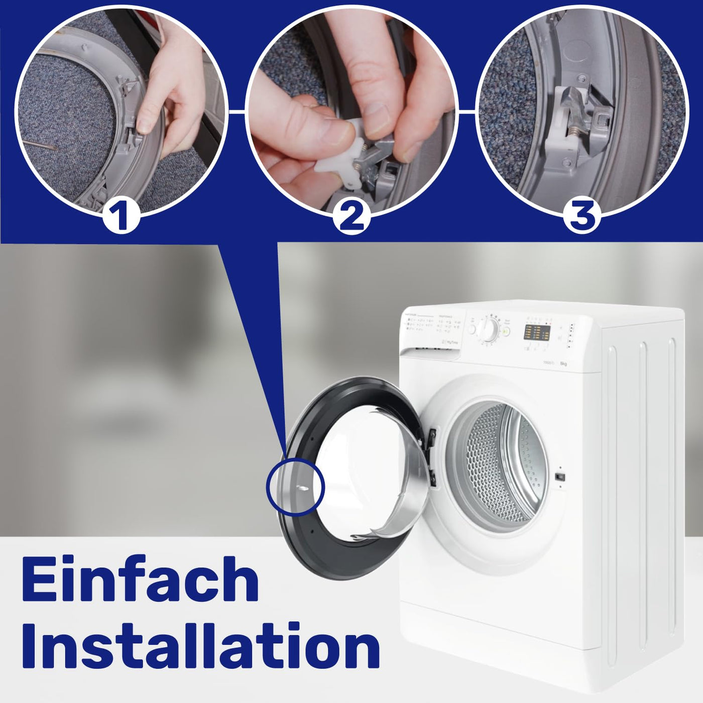 Haken Türgriffe für Waschmaschine 00183608 183608 00625485 625485 für Bosch Garantie 10 Jahre - MONTERAL