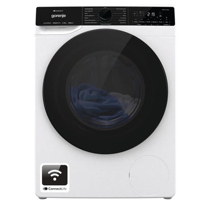 Gorenje WPNA 14 ATSWIFI3 Waschmaschine, 10kg, WiFi, EEK A, Made in Europe, Inverter PowerDrive Motor, 1400 U/min, 15 Programme, AquaStop, SteamTech, Schnellprogramm, weiß