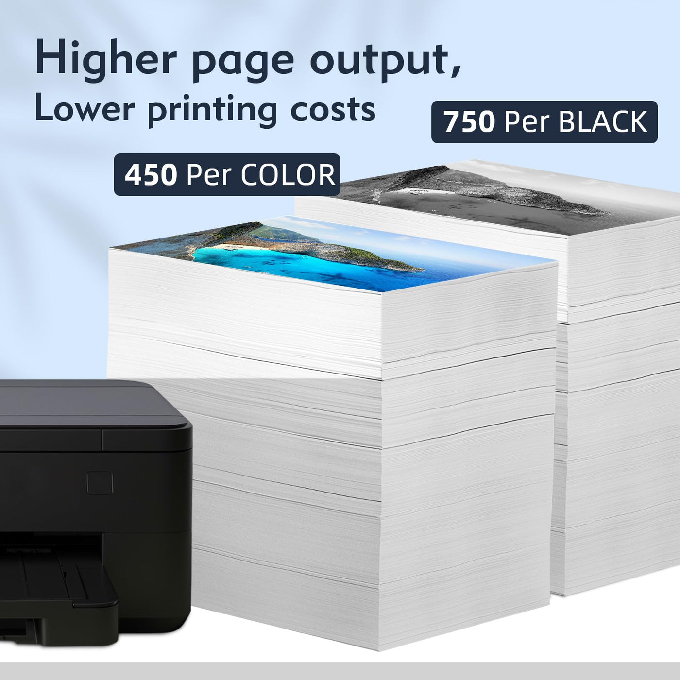 ECOINKO 302XL Patronen Ersatz für Druckerpatronen HP 302 für Tintenpatronen HP 302, Druckerpatrone für HP 302 Deskjet 3630 3636 3638 Officejet 3831 3830 4655 Envy 4520 4524 4525 (Schwarz Farbe)