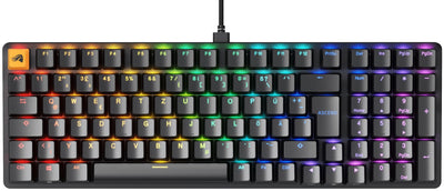 Glorious Gaming GMMK 2 Full Size (96%) – Mechanisches Gaming-Keyboard, Aluminiumrahmen, anpassbar, Doubleshot-Kappen, Glorious Fox Schalter, tastenweise RGB, Deutsch QWERTZ Layout - Schwarz