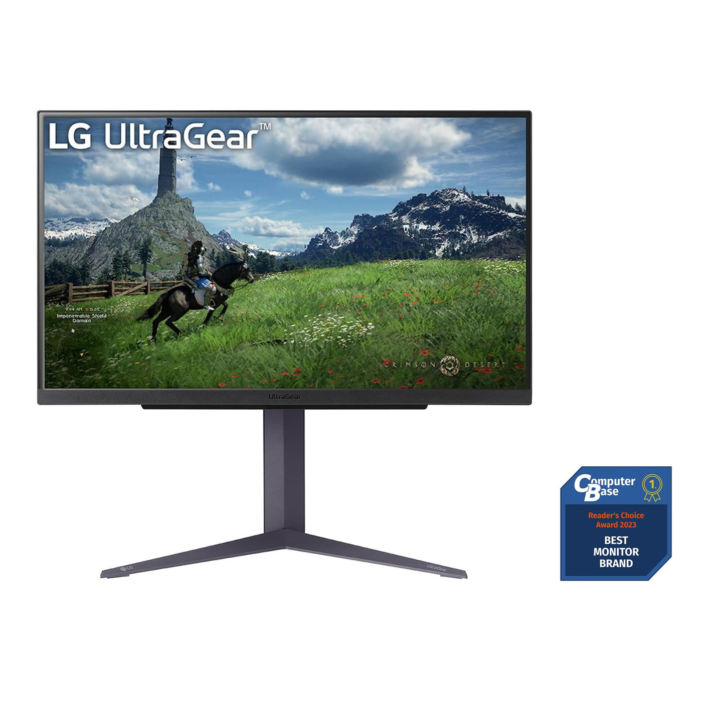 LG Electronics 27GS85QX-B.AEU UltraGear™ QHD Gaming IPS-Monitor 27" (68,4 cm), 2560 x 1440, 16:9, 1ms GtG, 180 Hz, HDR10, 400 cd/m² Helligkeit (typ.), NVIDIA G-Sync Compatible, AMD FreeSync - Schwarz