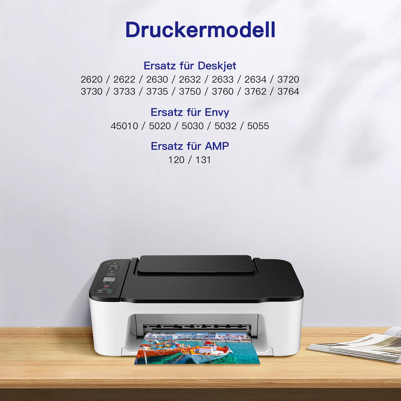 VVQV 304 XL Druckerpatronen Multipack 304XL Ersatz für HP 304 Druckerpatronen schwarz und Farbe für HP Envy 5000 5030 5010 5020 5032 5020 für HP Deskjet 3750 2630 2620 2622 3720 3730 3760 3762