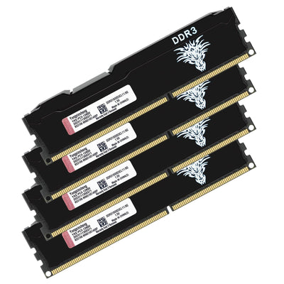 DDR3 32GB Kit (8GBx4) Desktop RAM 1600MHz PC3-12800 UDIMM Non-ECC Unbuffered 1.5V 2Rx8 Dual Rank 240 Pin CL11 PC Computer Memory Upgrade Module Arbeitsspeicher Kit (Schwarz)