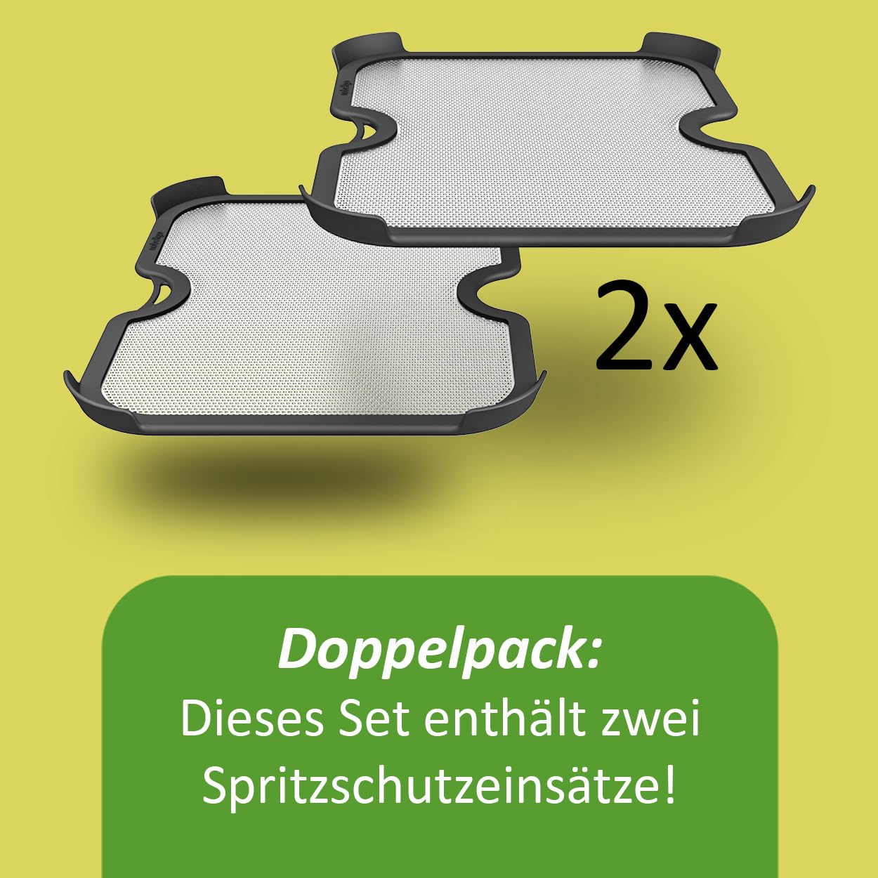 2x ZauberFry Spritzschutz, Effektiver Fettspritzschutz kompatibel mit Ninja Foodi MAX Dual Zone AF400EU & AF451EU Heißluftfritteuse, Zubehör, Schutz für Heizspirale und Ventilator