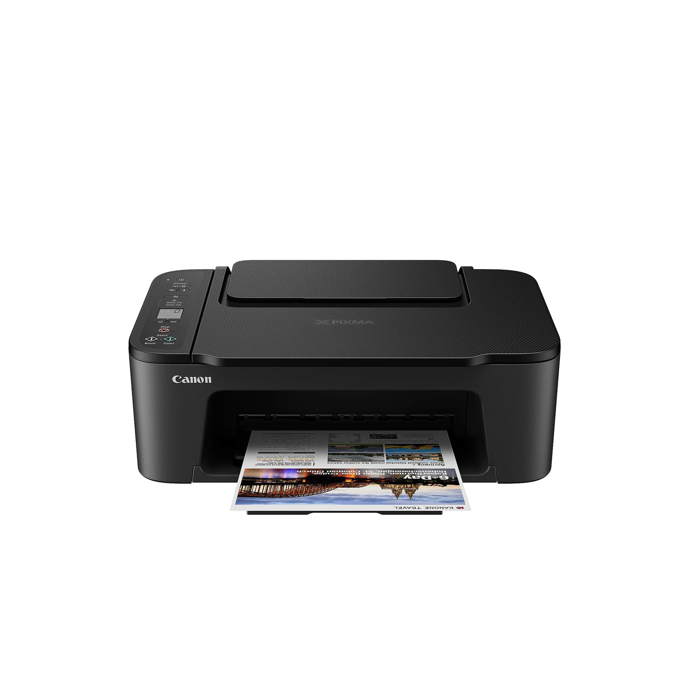 Canon Farbtintenstrahldrucker PIXMA TS3450 Multifunktionsgerät DIN A4 (Scanner, Kopierer, Drucker, 4800 x 1200 DPI, LCD, WLAN, USB, Apple AirPrint, PIXMA Cloud Link, Duplexdruck), schwarz, 1