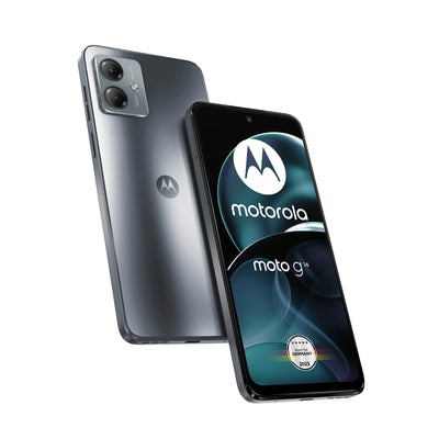 Motorola Mobility Moto g14 Smartphone (6,5"-FHD+-Display, 50-MP-Kamera, 4/128 GB, 5000 mAh, Android 13) Steel Grey, inkl. Schutzcover [Exklusiv bei Amazon]