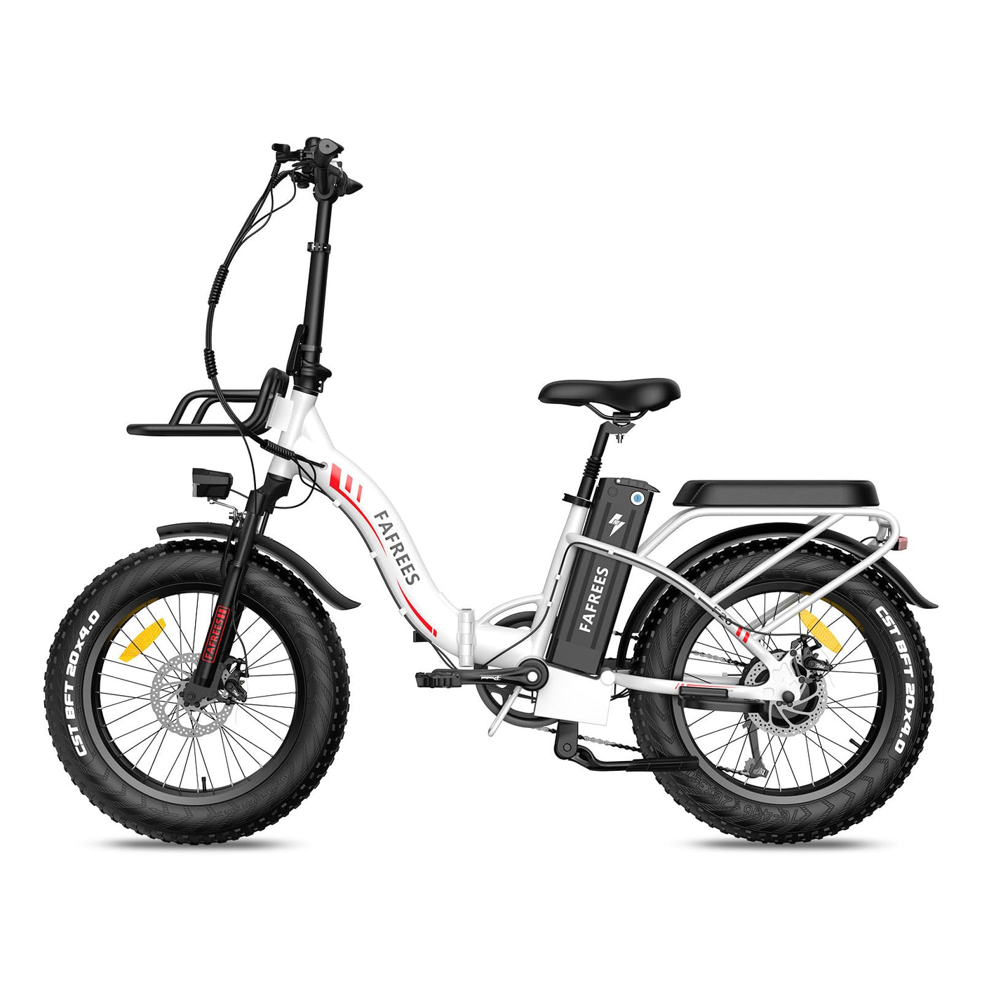 Fafrees F20 Max Elektrofahrräder, Faltbare Elektrofahrrad für Damen und Herren, 20 Zoll E-Fahrrad mit Abnehmbarer 48V22.5Ah Akku, 25km/h, Ebike Max Reichweite 120 km, Weiß