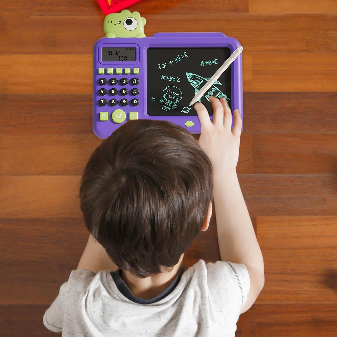 Botiniv Handschriftspielzeug für Kinder,Elektrisches Lernspielzeug für Kleinkinder - Kinder 2-in-1-Schreibtablett LCD-Elektrospielzeug | National Learning Zeichenblock, Lernspielzeug, löschbares