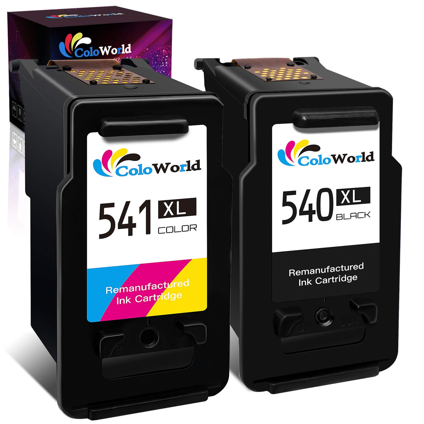 540 541 XL Druckerpatronen,ColoWorld PG-540XL CL-541XL Multipack Patronen für Canon Druckerpatronen 540 541 mit Canon für Pixma MG3650S TS5150 TS5151 TS5100 MG3600 MG3650 MG4250 Drucker(Scwharz Farbe)