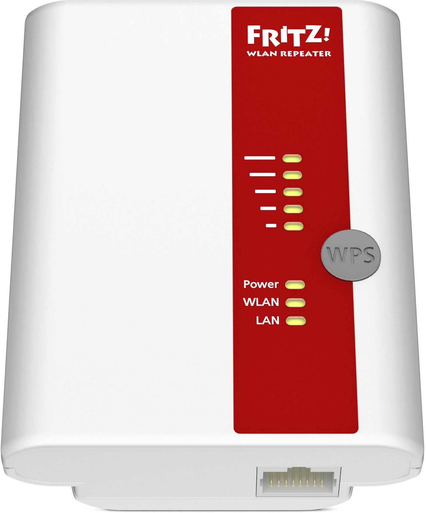 AVM FRITZ!WLAN Repeater 450E (450 Mbit/s, Gigabit LAN, WPA2), weiß, deutschsprachige Version