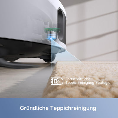 dreame Mova E30 Ultra Roboterstaubsauger und -wischer mit automatischer Entleerung und Selbstreinigung des Wischers, 7.000Pa Saugleistung, 10,5 mm Wischeranhebung,260 Min,Ultraschall-Teppicherkennung