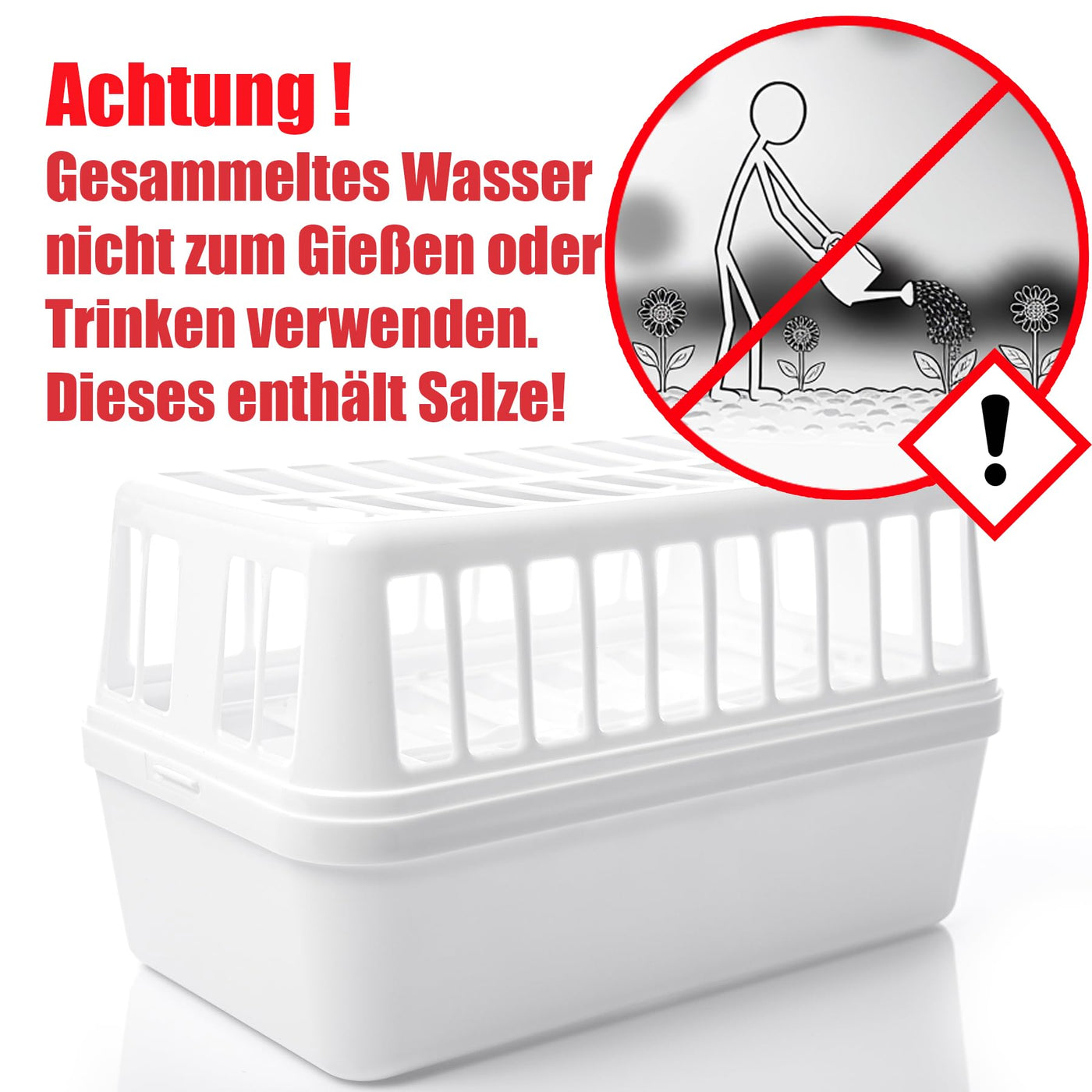 BigDean Luftentfeuchter Feuchtigkeitskiller 1,2kg Entfeuchter – Luftentfeuchterbox für große Räume - Feuchtigkeits-Stopper nachfüllbar + wiederverwendbar – inkl. 2x 1200g Luftentfeuchtergranulat