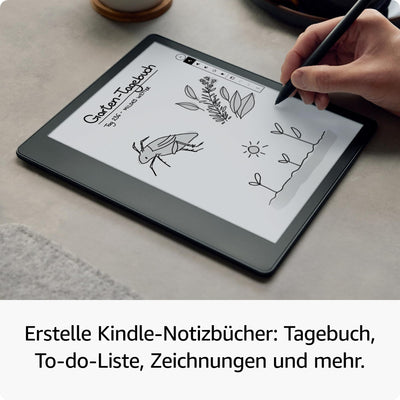 Zertifiziert und generalüberholt Kindle Scribe, der erste Kindle mit Schreibfunktion, mit 10,2-Zoll-Paperwhite-Display mit 300 ppi, mit Premium-Eingabestift | 32 GB