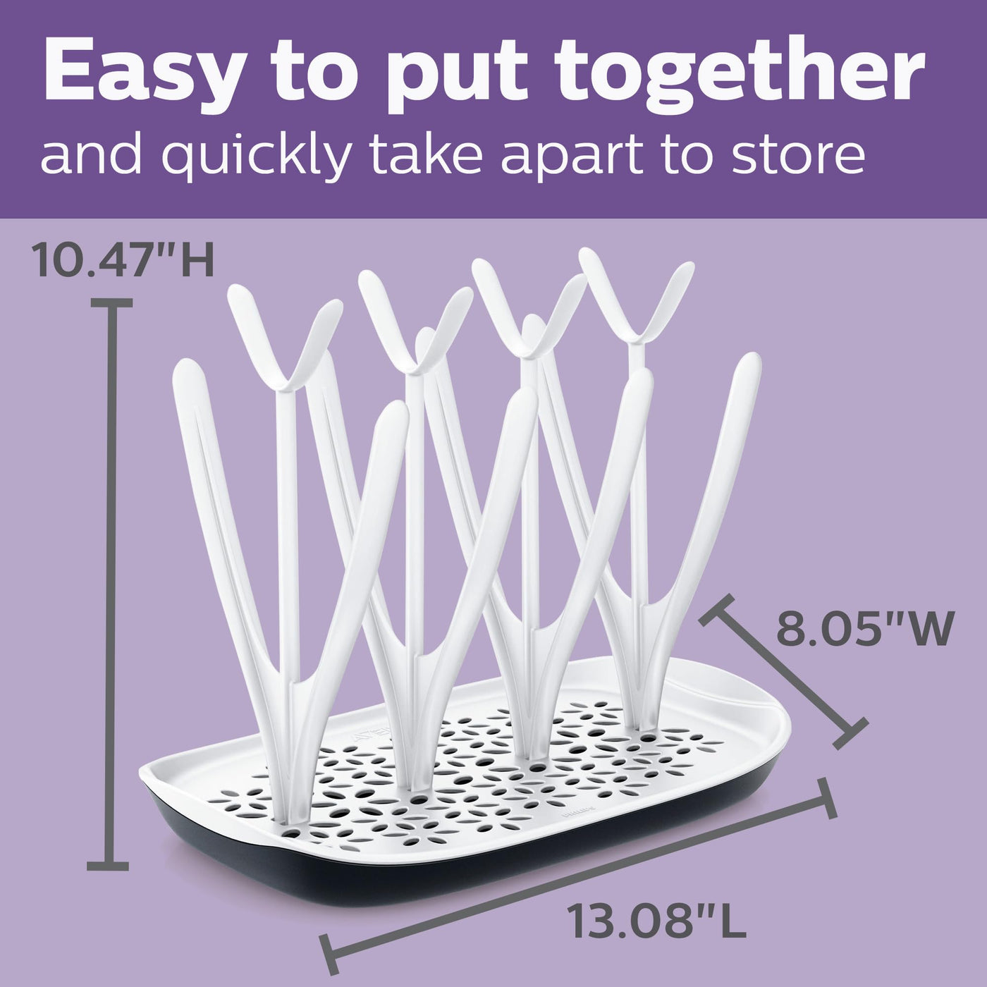 Philips Avent Trockengestell mit abnehmbarer Abtropfschale (Modell SCF149/00)