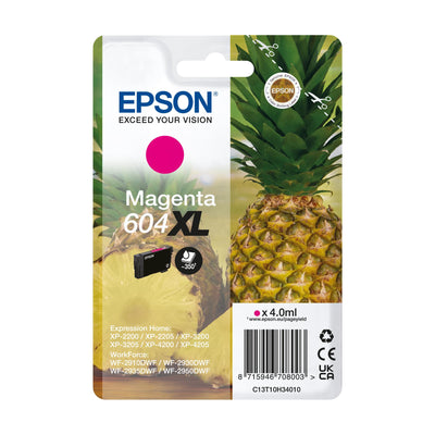 Epson Orginal 604XL Tinte Ananas Singlepack gelb XL, XP-2200 XP-2205 XP-3200 XP-4205 WF2910DWF WF2930DWF WF2950DWF, ReadyPrint Flex-Tintentarife