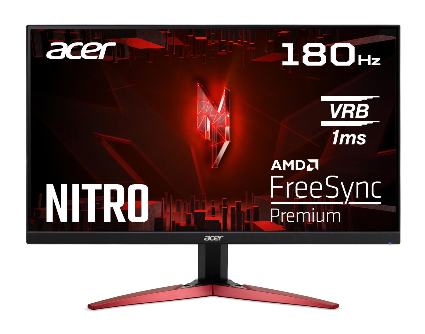 Moniteur de jeu Acer Nitro KG241YS3 23,8 pouces (écran de 60 cm) Full HD, 180 Hz, 1 ms (VRB), 2xHDMI 2.0, DP 1.2, AMD FreeSync Premium, noir