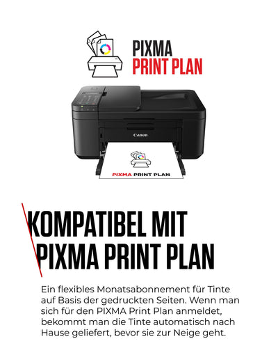 Canon PIXMA TR4750i Multifunktionsdrucker 4in1 (Tintenstrahl, Drucken, Kopieren, Scannen, Faxen, A4, WLAN, Apple AirPrint, 20 Blatt ADF, Duplexdruck, kompatibel mit Pixma Print Plan ABO) schwarz