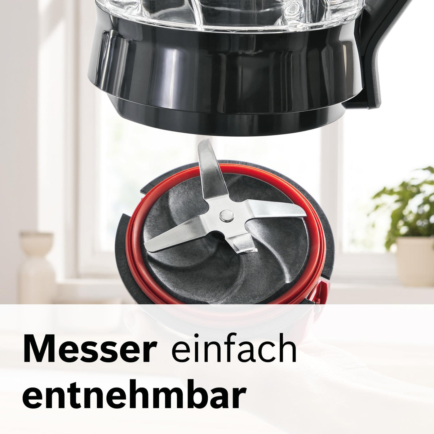 Bosch Standmixer VitaPower Serie 4 MMB6172SN, verbesserte Version, 10 Jahre Motorgarantie, Edelstahl-Klingen, 1,5l Glasbehälter, spülmaschinenfeste Teile, 30,000 U/min, 1200 W, silber