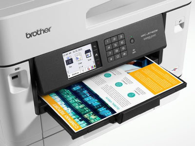 Brother MFC-J5740DW 4-in-1 Farbtintenstrahl-Multifunktionsgerät (2 x 250 Blatt Papierkassette, Drucken, scannen, kopieren, faxen), Weiß, Mittel