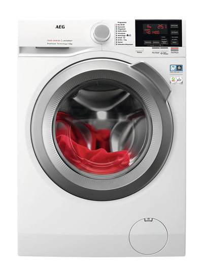 AEG L7FBG61480 Waschmaschine / ProSteam - Auffrischfunktion / 8,0 kg / Leise / Mengenautomatik / Nachlegefunktion / Kindersicherung / Wasserstopp / 1400 U/min