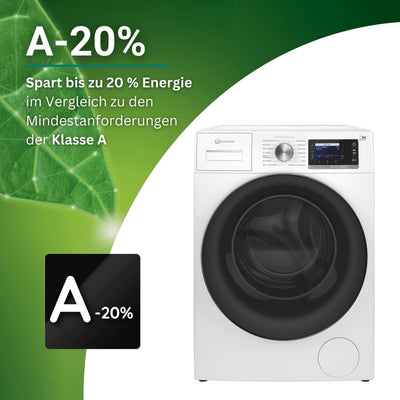 Bauknecht B6R 98 SILENCE DE Waschmaschine/ 9 kg/ 1400 U/min/A-20% spart bis zu 20% Energie/Besonders leise Waschmaschine/Steam 3.0-3 Kraftvolle Dampftechnologien/Energie + Zeitoptimierte Programme