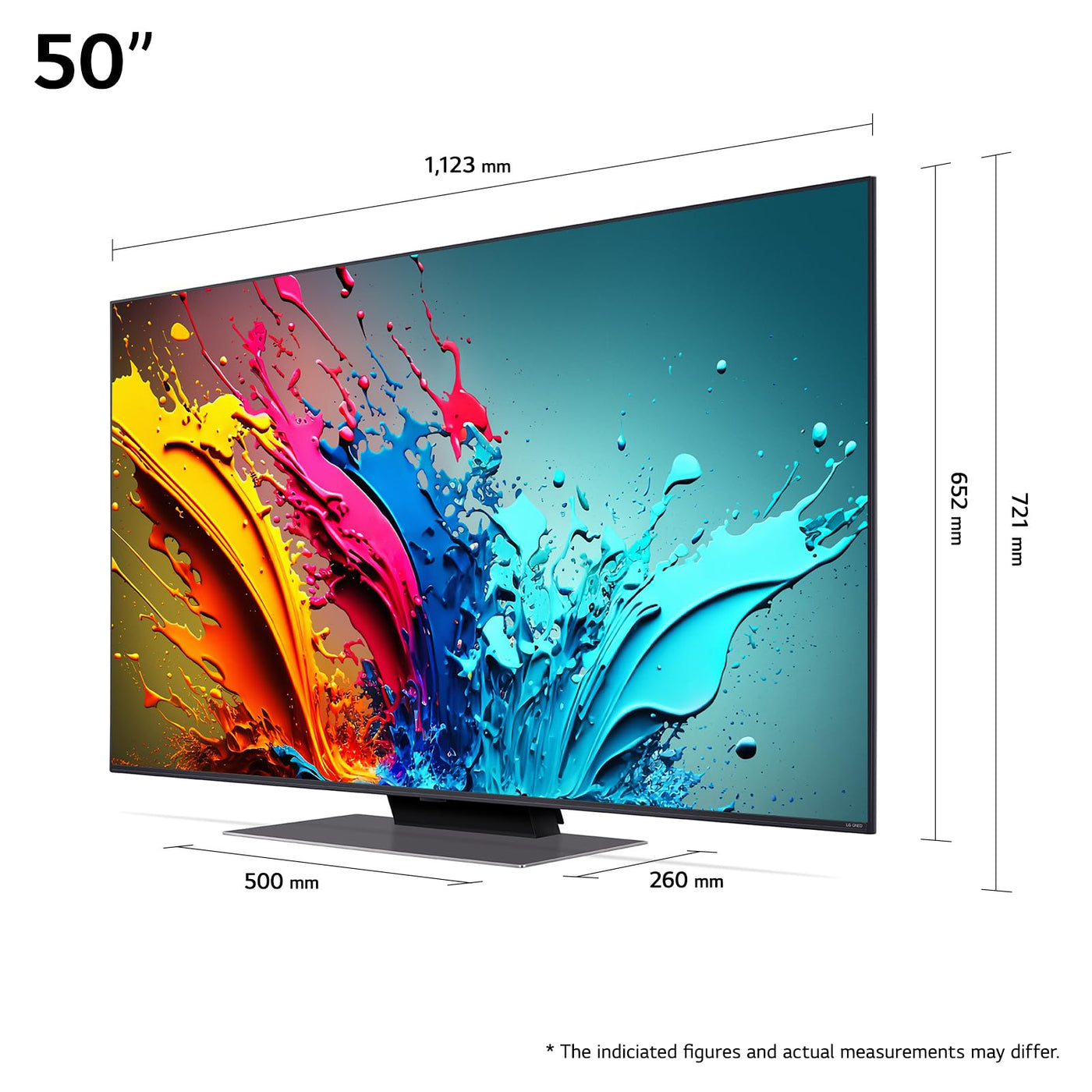 LG 50QNED86T6A TV 50" (127 cm) QNED Fernseher (α8 4K AI-Prozessor, webOS 24, HDR10, bis zu 120Hz) [Modelljahr 2024]